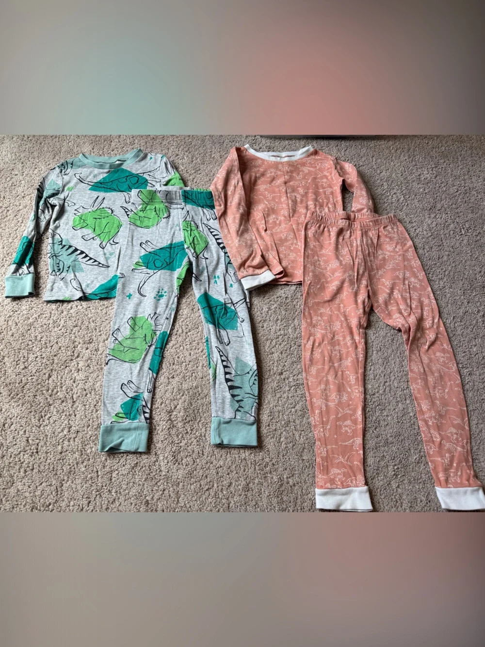 Set of 2 Dinosaur Pajama sets 5T
